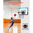 VEVOR Kids Basketball Hoop Φώτα LED & Πίνακας Αποτελεσμάτων ήχου Εσωτερικό στεφάνι μπάσκετ