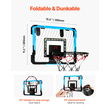 VEVOR Kids Basketball Hoop Φώτα LED & Πίνακας Αποτελεσμάτων ήχου Εσωτερικό στεφάνι μπάσκετ