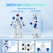 VEVOR RC Robot Toy for Kids Talking Dancing Gesture Τηλεχειριστήριο Προγραμματιζόμενο
