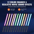 VEVOR Lightsaber 12 RGB Χρώματα 38" Σίγαση ήχου Επαναφορτιζόμενη Dueling Light Saber