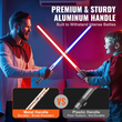 VEVOR Lightsaber 12 RGB Colors 41" Mute Sound Rechargeable Dueling Light Saber