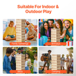 VEVOR Tumbling Timber Toy 54 Blocks Tumble Tower Blocks Κλουβί από ξύλο πεύκου Πολλαπλό