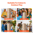 VEVOR Tumbling Timber Toy 54 Blocks Large Tumble Tower Blocks Game Τσάντα από ξύλο πεύκου