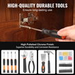 VEVOR Tool Kit 96 τεμαχίων Σετ οικιακών εργαλείων χειρός Ασύρματη θήκη εργαλείων κατσαβιδιού