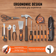 VEVOR Tool Kit 96 τεμαχίων Σετ οικιακών εργαλείων χειρός Ασύρματη θήκη εργαλείων κατσαβιδιού