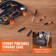 VEVOR Tool Kit 96 τεμαχίων Σετ οικιακών εργαλείων χειρός Ασύρματη θήκη εργαλείων κατσαβιδιού