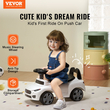 VEVOR Ride On Car Boys Girls Push Along Καρότσι παιχνιδιών για νήπιο 1-3 ετών Λευκό