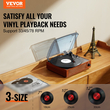 VEVOR Bluetooth Vinyl Πικάπ Ηχεία 3 ταχυτήτων με ζώνη 5W