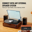 VEVOR Bluetooth Vinyl Πικάπ Ηχεία 3 ταχυτήτων με ζώνη 5W