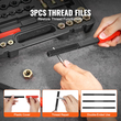 VEVOR 49PCS Set Thread Chaser UNC UNF Metric Thread Restorer Rethreading