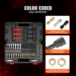 VEVOR 61PCS Thread Chaser Set UNC UNF Metric Thread Restorer Rethreading