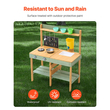 VEVOR Wooden Mud Kitchen Outdoor Toy Play Σετ κουζίνας για παιδιά Pretend Playset