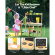 VEVOR Wooden Mud Kitchen Outdoor Toy Play Σετ κουζίνας για παιδιά Pretend Playset