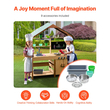 VEVOR Wooden Mud Kitchen Outdoor Toy Play Σετ κουζίνας για παιδιά Pretend Playset