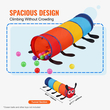 VEVOR Kids Play Tunnel Tent για νήπια, Πολύχρωμο Pop Up Caterpillar Crawl Tunnel Toy για μωρό ή κατοικίδιο, Πτυσσόμενο δώρο για αγόρι και κορίτσι Παίξτε Tunnel παιχνίδι εσωτερικού και εξωτερικού χώρου, Πολύχρωμο