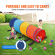 VEVOR Kids Play Tunnel Tent για νήπια, Πολύχρωμο Pop Up Caterpillar Crawl Tunnel Toy για μωρό ή κατοικίδιο, Πτυσσόμενο δώρο για αγόρι και κορίτσι Παίξτε Tunnel παιχνίδι εσωτερικού και εξωτερικού χώρου, Πολύχρωμο