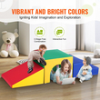 VEVOR Single Tunnel Climber, Toddler Playset, Foam Climbing Blocks για νήπια, Kids Tunnel Maze με σκάλες και ράμπα, Εσωτερικός χώρος για νήπια και παιδιά προσχολικής ηλικίας Εύκολος καθαρισμός, 3 τεμ (Ποικίλα)