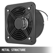 VEVOR Industrial Ventilation Extractor Metal Axial Exhaust 250MM/10 Inch Air Puller Fan (250MM/10 Inch)