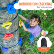 VEVOR Ninja Kit Climbing Tree 20 Tree Climbing Hold 6 Ratchet Straps Outdoor