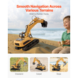 VEVOR Remote Control Excavator Toy 15 Channel 1:14 Scale RC Excavator Digger