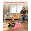 VEVOR Remote Control Excavator Toy 15 Channel 1:14 Scale RC Excavator Digger
