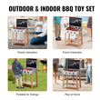 VEVOR 21 ΤΕΜ. Παιδική ψησταριά μπάρμπεκιου Playset Ξύλινη ψησταριά μαγειρικής σετ παιχνιδιών Pretend Sound