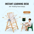 VEVOR 2-in-1 Kids Art Easel Ξύλινος μαγνητικός πίνακας κιμωλίας διπλής όψης