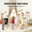 VEVOR 2-in-1 Kids Art Easel Ξύλινος μαγνητικός πίνακας κιμωλίας διπλής όψης