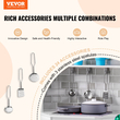 VEVOR Kitchen Playset Kids Pretend Cooking Play Toy 24 Piece Αξεσουάρ Λευκό