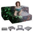 VEVOR Modular Kids Play Couch 4Pcs DIY Glow in the Dark Μικρή καρέκλα Γκρι