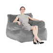 Καρέκλα VEVOR Bean Bag Καρέκλα καναπέ BeanBag με μπράτσα για ενήλικες Λούτρινο γκρι