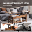 VEVOR Lift Top Τραπεζάκι σαλονιού 47,5" Ορθογώνιο Τραπεζάκι Σαλονιού Καφέ