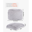 Καρέκλα κρεβατιού VEVOR Bean Bag Μετατρέψιμη από καρέκλα σε σαλόνι ή στρώμα Grey-Queen