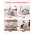 Καρέκλα κρεβατιού VEVOR Bean Bag Μετατρέψιμη από καρέκλα σε σαλόνι ή στρώμα Grey-Queen