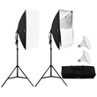 VEVOR Softbox Lighting Kit 20 in x 28 in 30W 5500K LED Bulbs Adjustable Stand