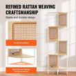 Γωνιακό ράφι VEVOR Rattan 5 επιπέδων από μπαμπού σκάλα Στενό ράφι γωνιακό ράφι τοίχου