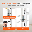VEVOR 20 ιντσών Ladder Levler Steel 550lbs Εργαλείο ισοστάθμισης φορτίου Ανώμαλο έδαφος