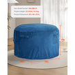 Καρέκλα VEVOR Round Bean Bag με αφαιρούμενο και πλενόμενο κάλυμμα για ενήλικες Μπλε