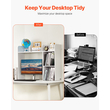 VEVOR Desktop Bookshelf White Desktop Storage Organizer 2-Tier για γραφείο και σπίτι