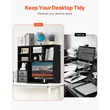 VEVOR Desktop Bookshelf Black Desktop Storage Organizer 3 επιπέδων για γραφείο και σπίτι