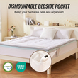 VEVOR Topper στρώματος Premium Memory Foam Fiber Fill Queen 76,2 mm Πάχος