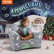 Καρέκλα VEVOR για νήπια Glow in the Dark βελούδινη καρέκλα μωρού Έπιπλα αίθουσα παιχνιδιών γκρι
