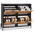 Ερμάριο αποθήκευσης παπουτσιών VEVOR Rattan Shoe Storage Organizer με 4 συρτάρια