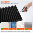 VEVOR Acoustic Foam Panels 50 Pack 12 x 12 x 2 in for Studio Wall and Orient