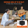 VEVOR Acoustic Foam Panels 50 Pack 12 x 12 x 2 in for Studio Wall and Orient