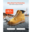 VEVOR Steel Toe Work Boots UK Size 10.5 Αδιάβροχα για άνδρες Αντιολισθητικά
