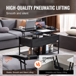 VEVOR Lift Top Τραπεζάκι σαλονιού 39,4" Ορθογώνιο Τραπεζάκι σαλονιού με ανοιχτόχρωμο & μαύρο USB
