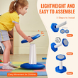 VEVOR Kids Wobble Chair Active Chair με μαξιλάρι σφουγγαριού για ηλικία 3-7 ετών Μπλε
