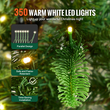 VEVOR Χριστουγεννιάτικο Δέντρο 6,5 ποδιών Prelit Artificial Tree with 350 White LEDs 900 Tips