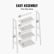 VEVOR Bamboo Bookshelf 4 Tiers Bamboo Ladder Βιβλιοθήκη τραπεζοειδές ράφι αποθήκευσης